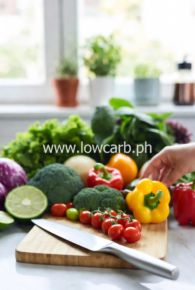 Structured low carb framework, vegetable prep