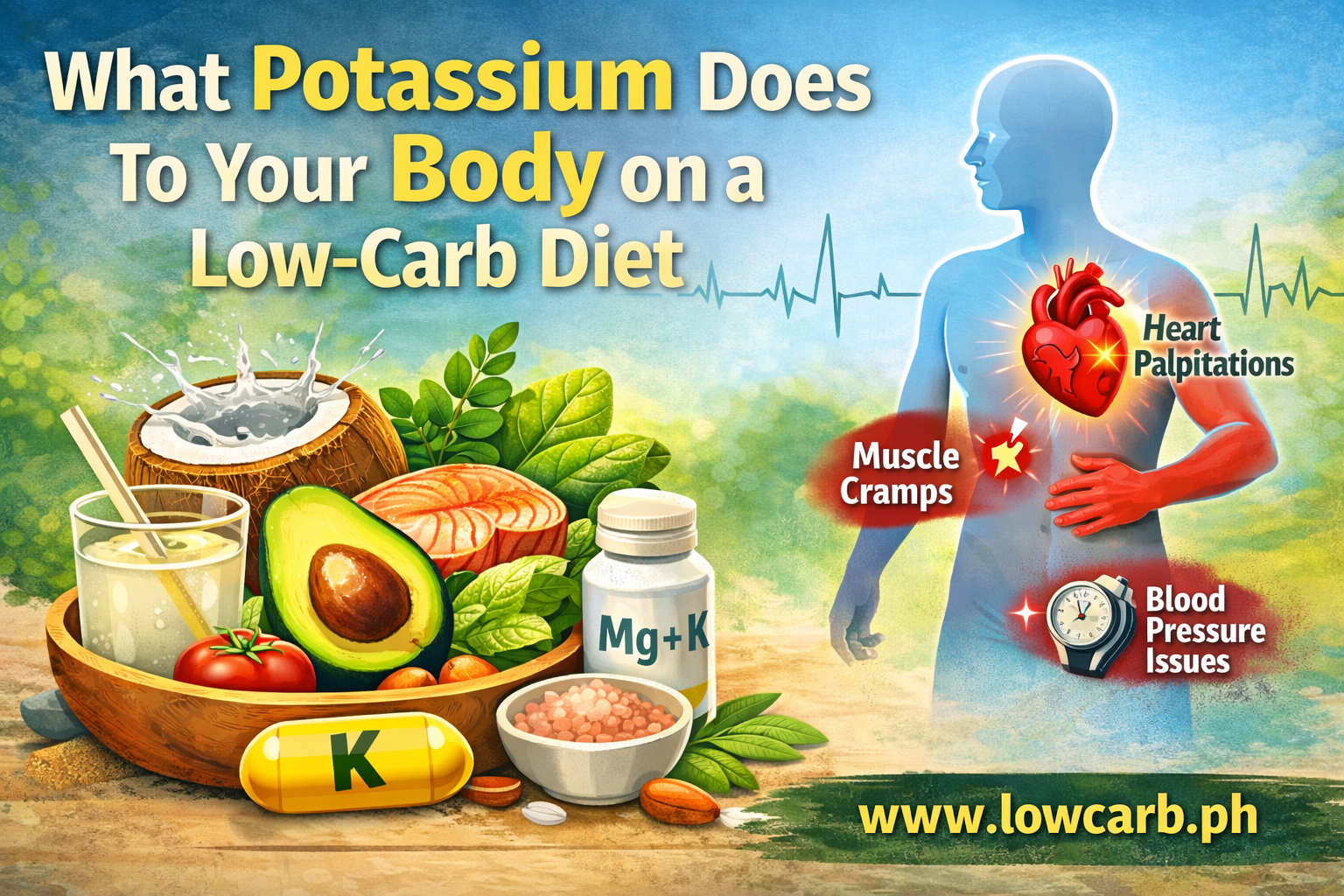 Potassium benefits on a low-carb diet