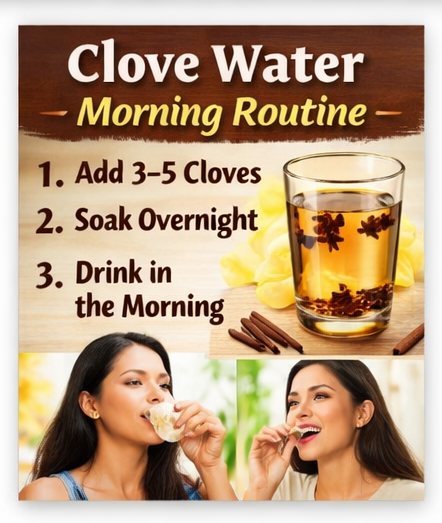 Clove water morning routine steps for a simple daily habit