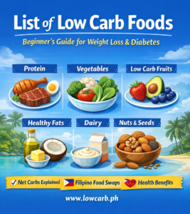 list of low carb foods